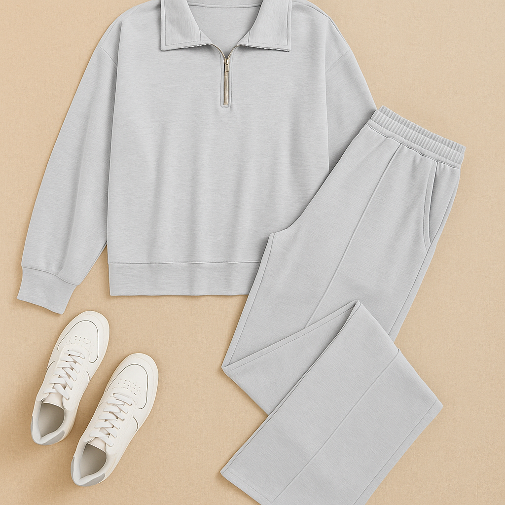 Aluzi Turtleneck Sweater and Drawstring Trousers