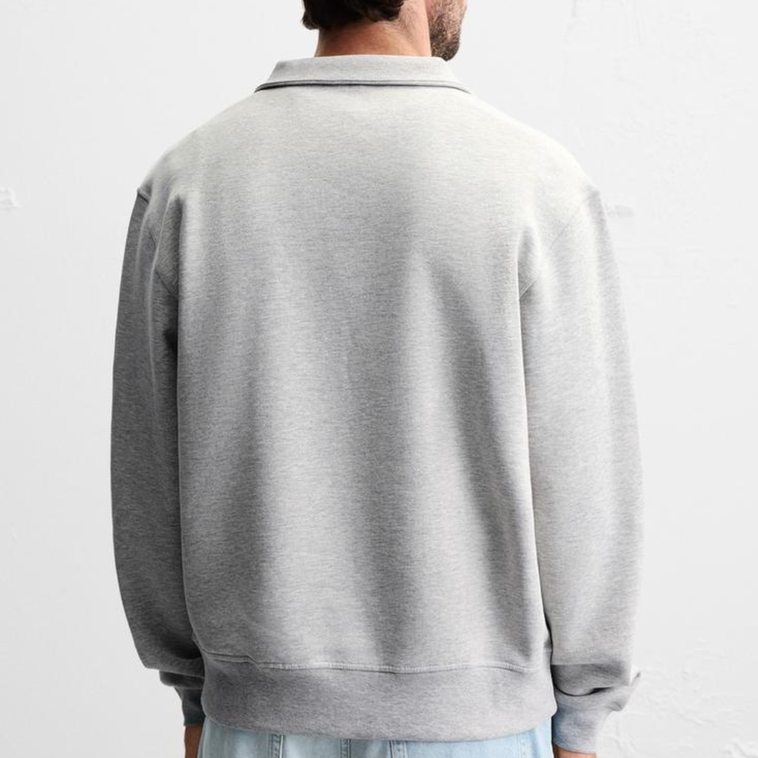 R&L™  BASIC QUARTER-ZIP GREY