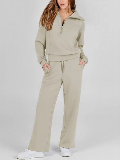 Aluzi Turtleneck Sweater and Drawstring Trousers