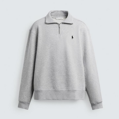 R&L™  BASIC QUARTER-ZIP GREY