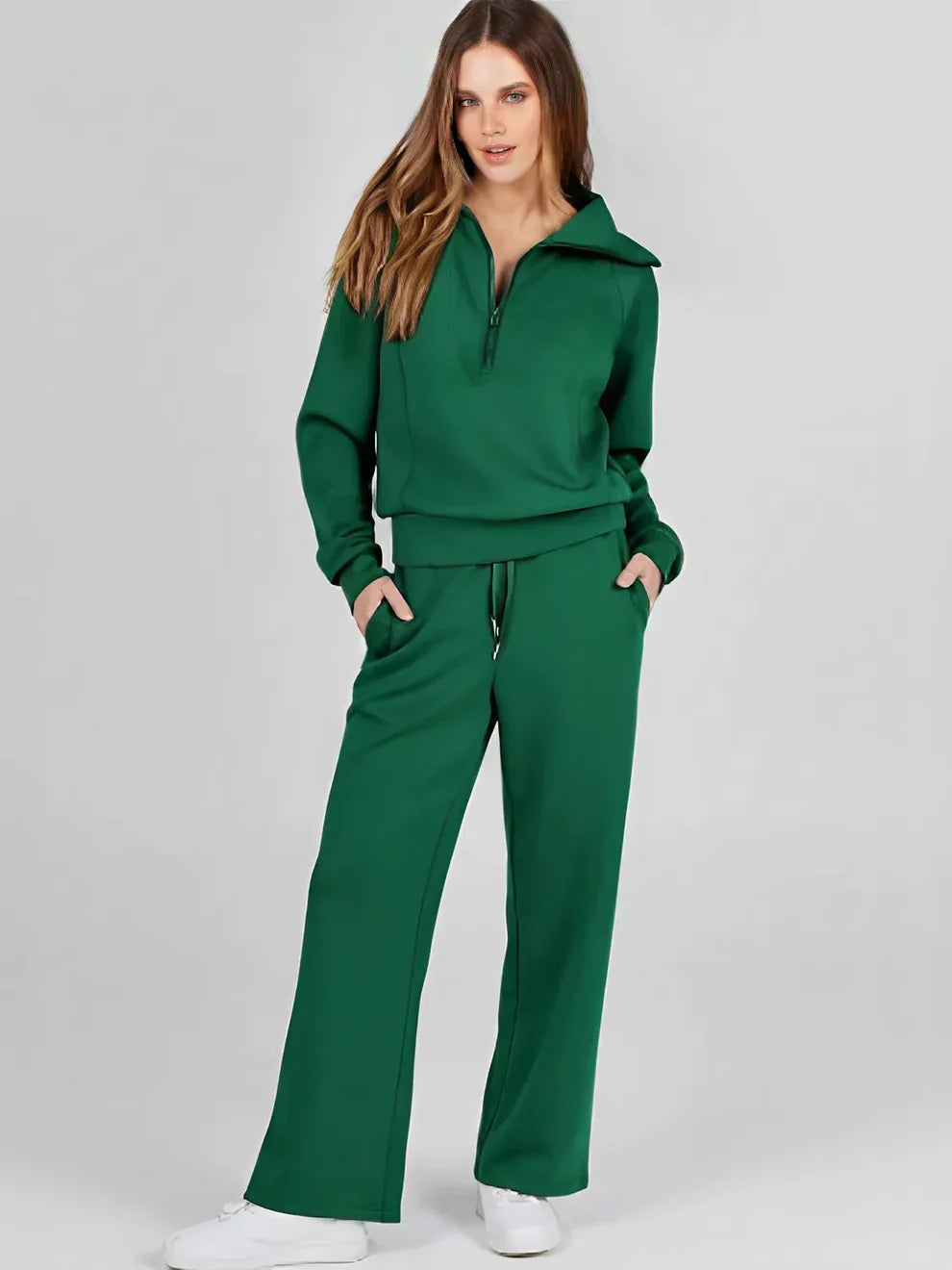 Aluzi Turtleneck Sweater and Drawstring Trousers