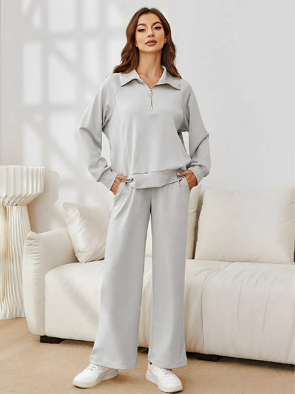 Aluzi Turtleneck Sweater and Drawstring Trousers