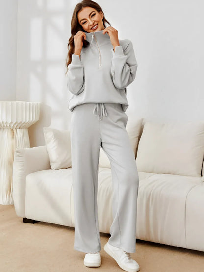 Aluzi Turtleneck Sweater and Drawstring Trousers