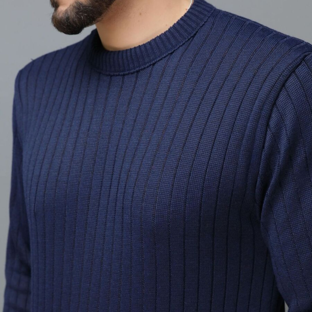 Navy Men's Knitted Sweater