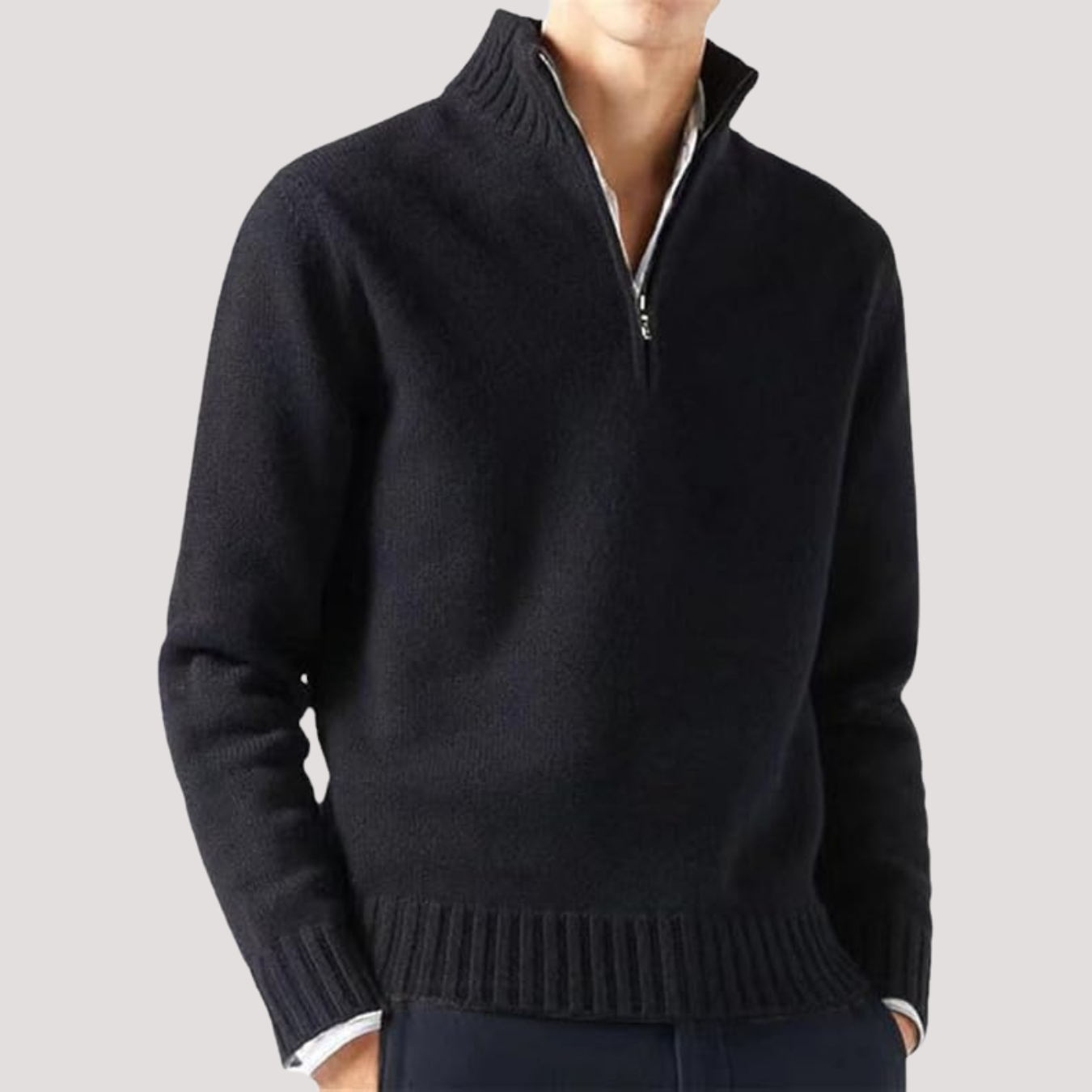 Turtleneck pullover sweater